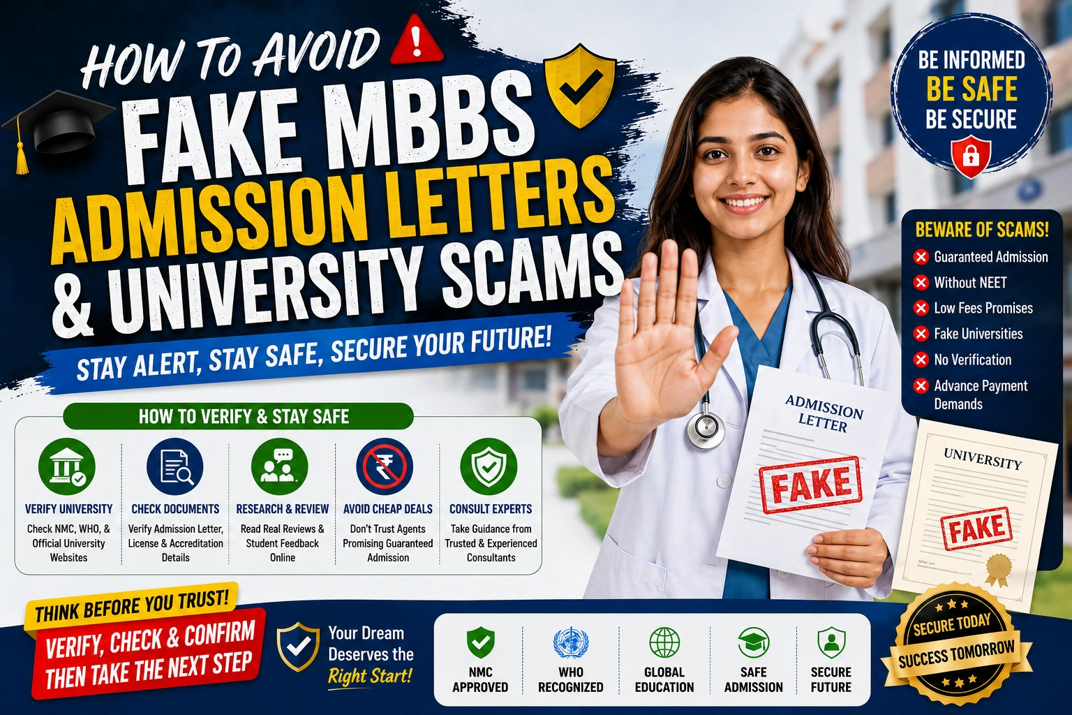 How to Avoid Fake MBBS Admission Letters and University Scams